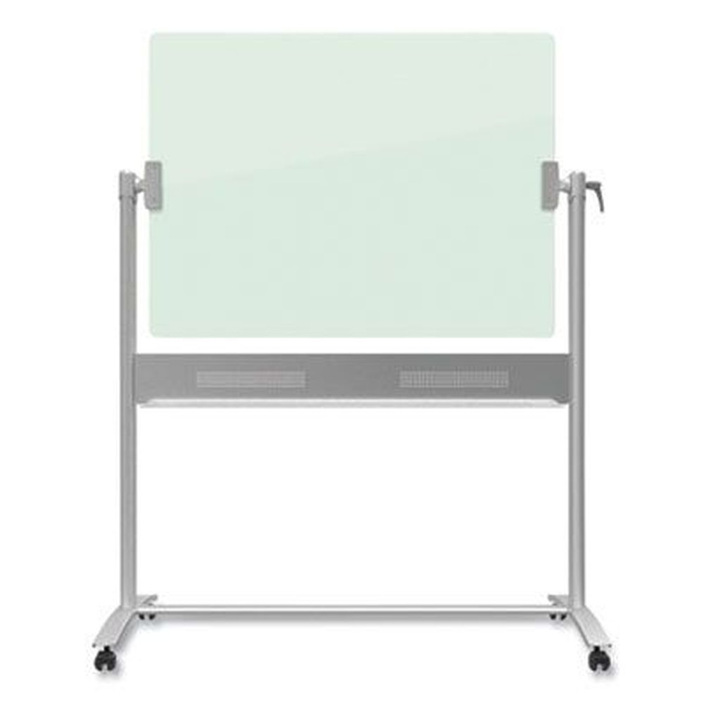 Quartet White Surface Frameless Infinity Glass Dry Erase Board Presentation Easel, 24 x 36 inch