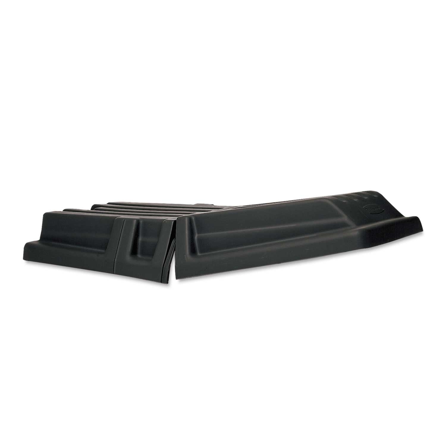 Rubbermaid Commercial Black Plastic Hinged Dome Tilt Truck Lid Only, 16 x 35.5 x 36 inch