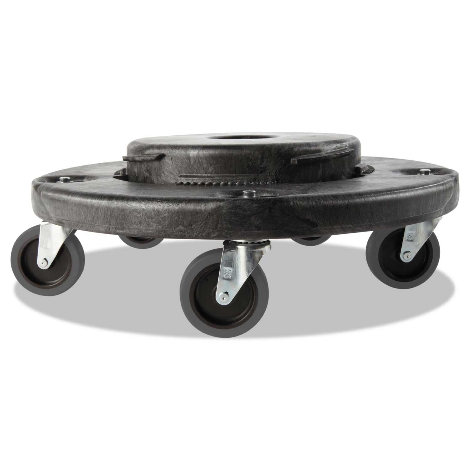Rubbermaid Commercial Black Brute Quiet Dolly, 250 Pound Capacity