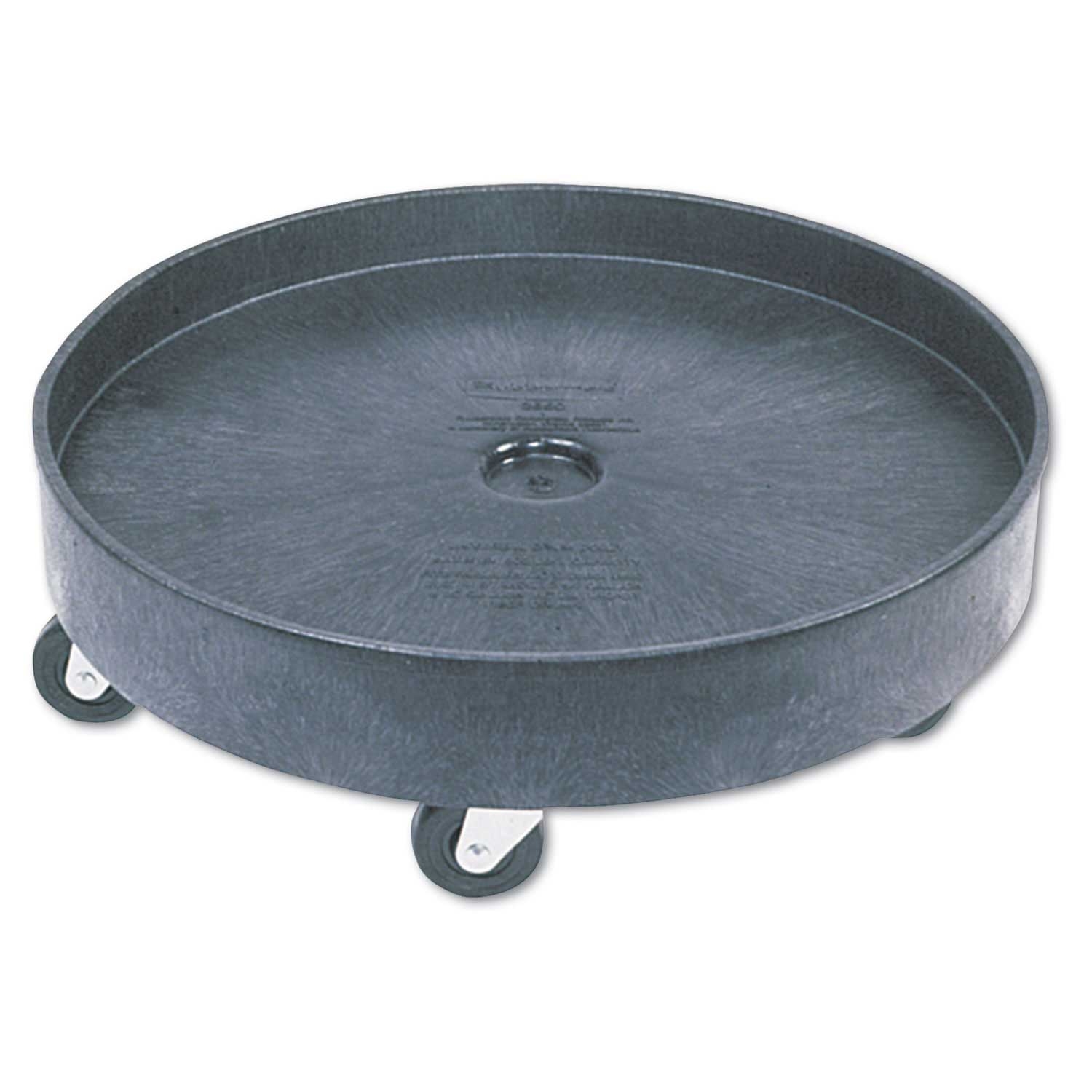 Rubbermaid Commercial Black Brute Container Universal Drum Dolly, 500 Pound Capacity