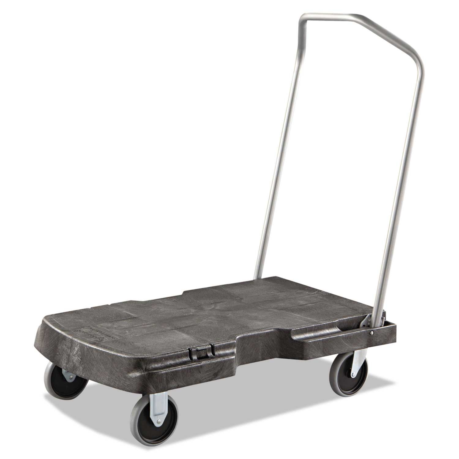 Rubbermaid Commercial Black Structural Foam Triple Trolley, 500 Pound Capacity