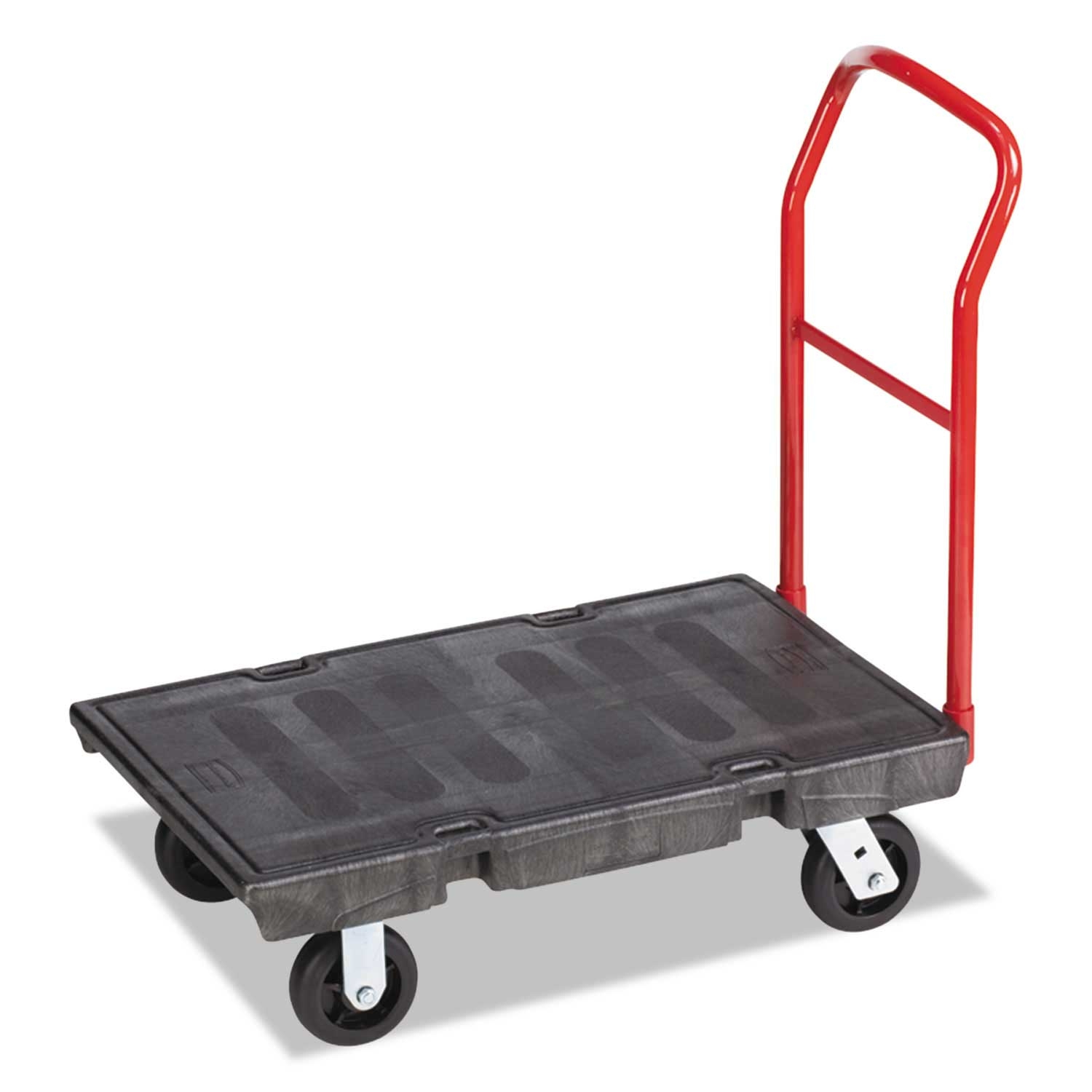 Rubbermaid Commercial Black Heavy Duty Platform Truck Cart, 500 Pound Capacity