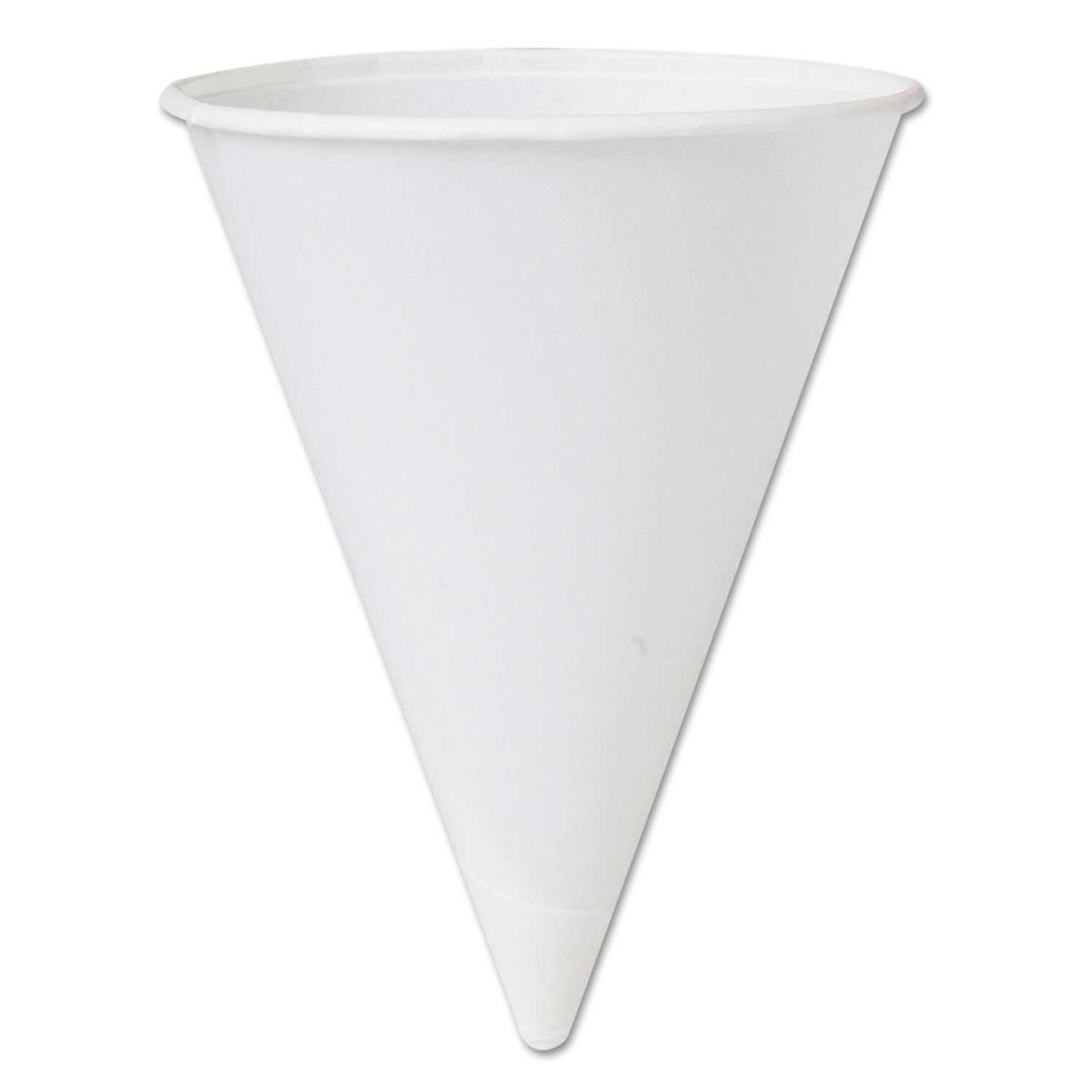 Dart Bare by Solo Eco-Forward White Treated Paper Cone Water Cup, 4 1/4 Ounce -- 200 per case