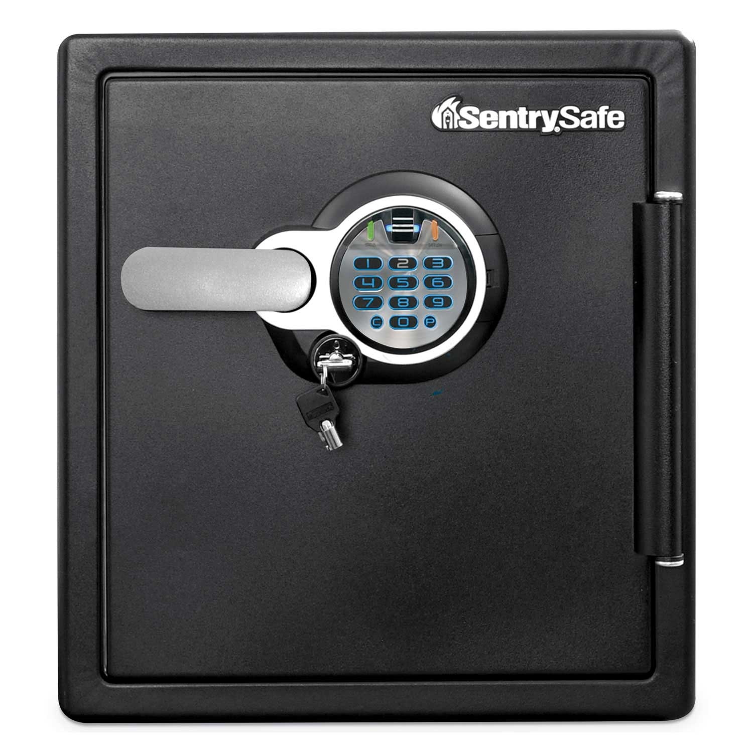 Sentry Safe Steel Black Fire-Safe with Biometric and Keypad Access, 16.3 x 19.3 x 17.8 inch