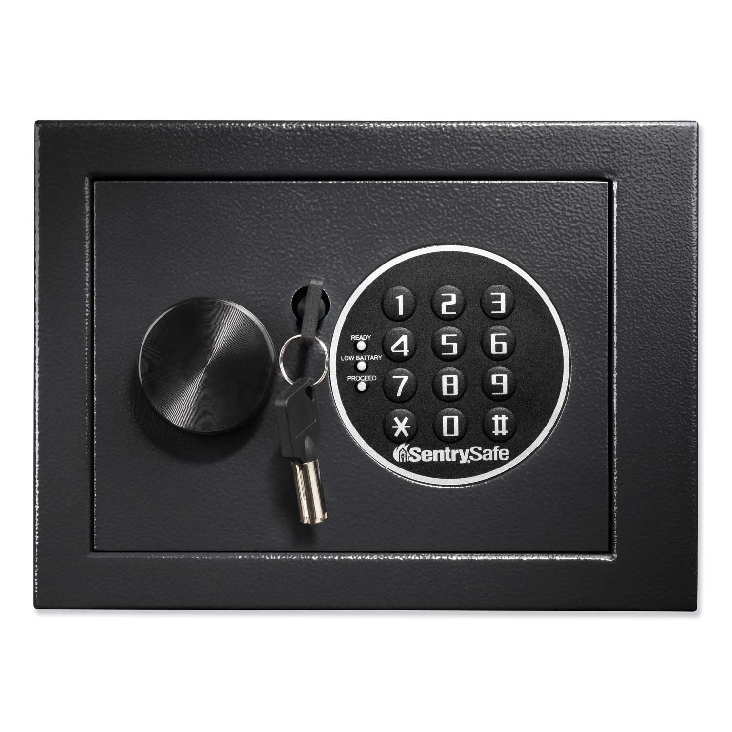 Sentry Safe Steel Black Electronic Security Safe, 9 x 6.6 x 6.6 inch