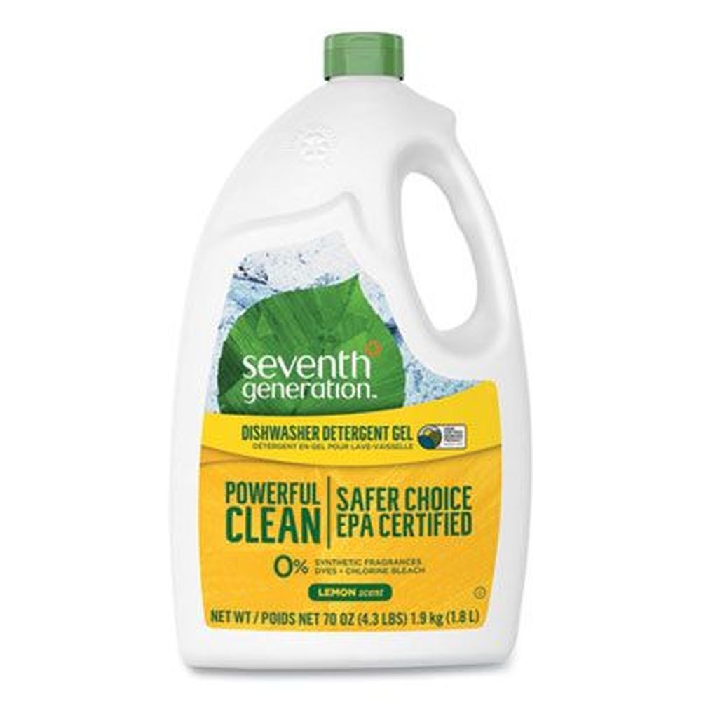 Seventh Generation Lemon Natural Automatic Dishwasher Gel, 70 Ounce Jumbo Bottle -- 6 per case