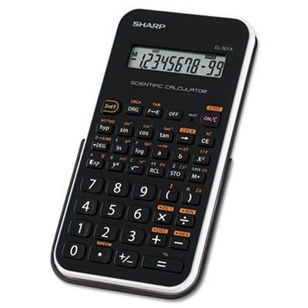 Sharp 10 Digit Lcd El-501xbwh Scientific Calculator