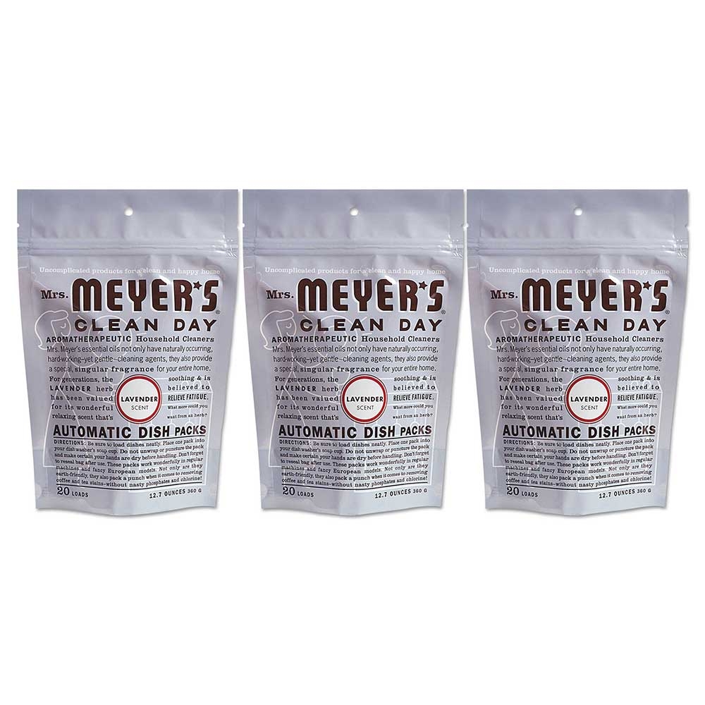 Mrs Meyers Clean Day Lavender Automatic Dish Detergent, 12.7 Ounce Pack - 20 tabs per pack -- 6 packs per case