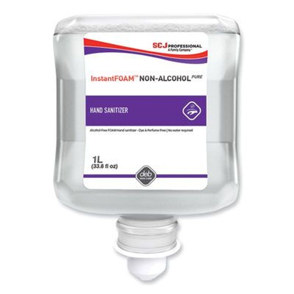 SC Johnson Professional InstantFOAM Unscented Non-Alcohol Pure Hand Sanitizer, 1 Liter Refill Cartridge -- 6 per case
