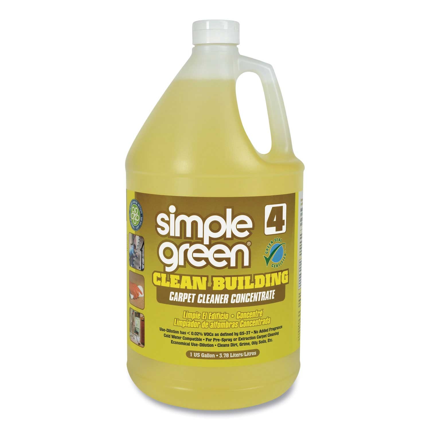 Simple Green Unscented Clean Building Carpet Cleaner Concentrate, 1 Gallon Bottle