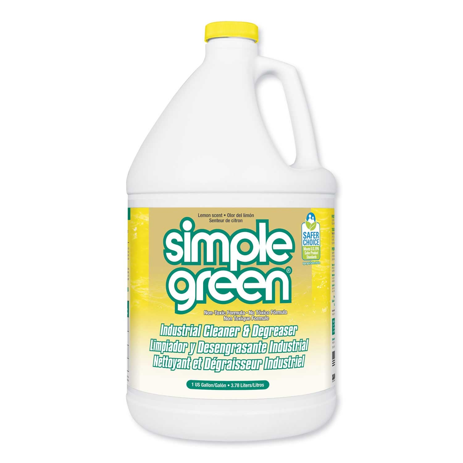 Simple Green Lemon Industrial Cleaner and Degreaser Concentrated, 1 Gallon Bottle -- 6 per case