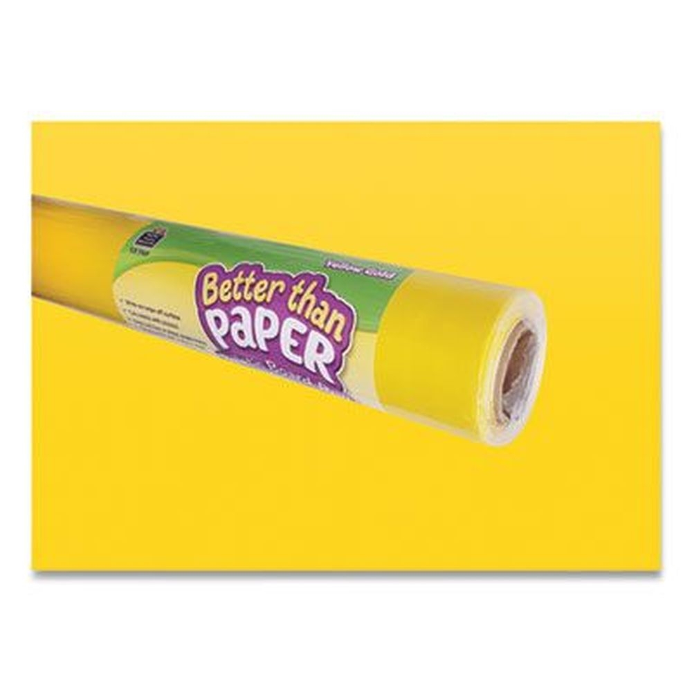 Teacher Created Resources Yellow Gold Better Than Paper Bulletin Board Roll, 4 x 12 feet