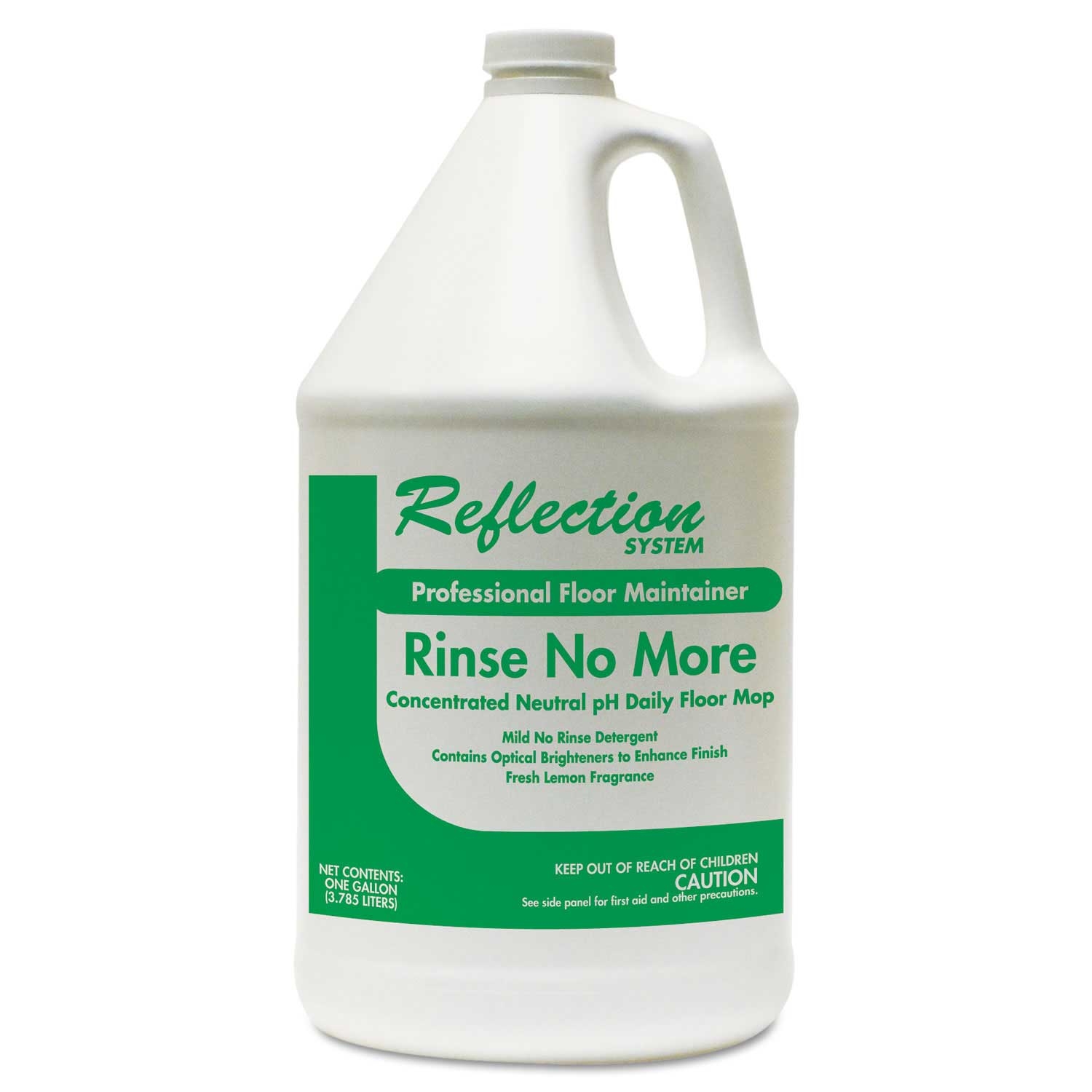 Theochem Laboratories Rinse-No-More Lemon Scent Floor Cleaner, 1 Gallon Bottle -- 4 per case