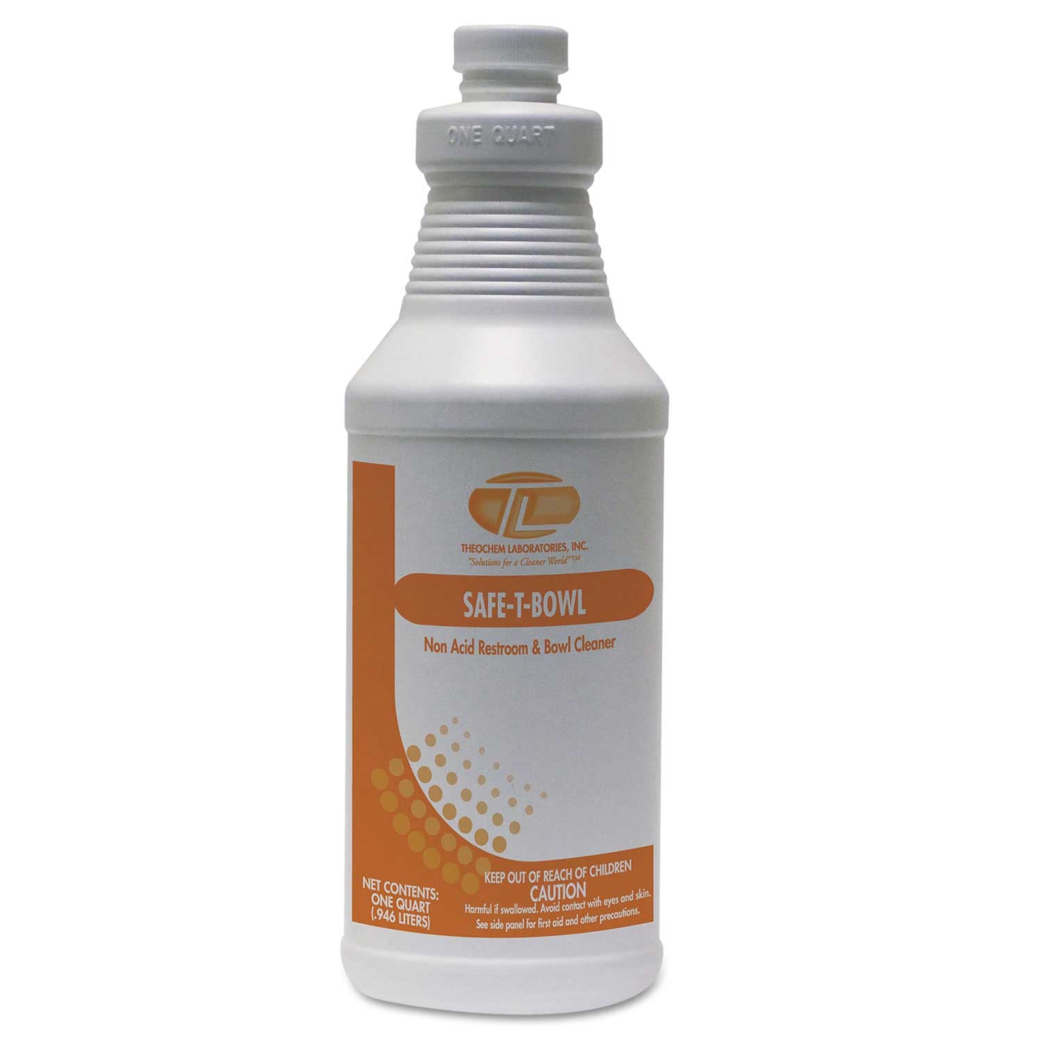 Theochem Laboratories Safe-T-Bowl Liquid Toilet Bowl Cleaner, 32 Ounce Bottle -- 12 per case