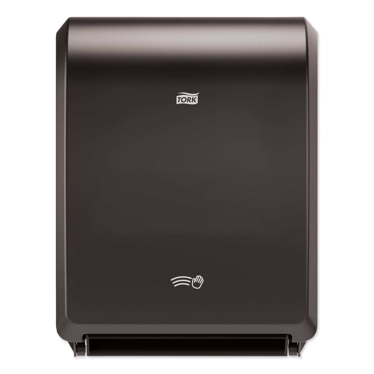 Tork Plastic Black Electronic Hand Towel Roll Dispenser for 7.5 inch Roll, 12.32 x 9.32 x 15.95 inch