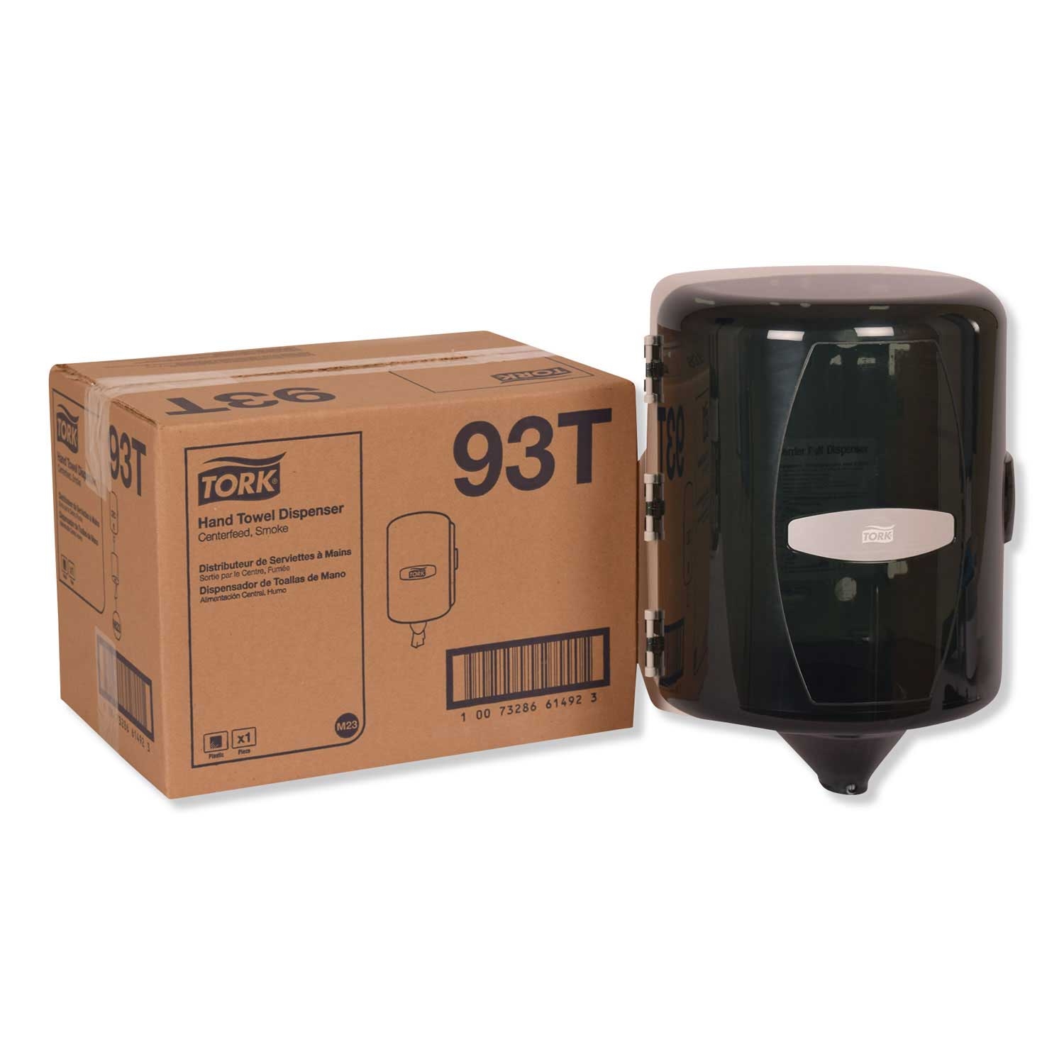 Tork Smoke Centerfeed Hand Towel Dispenser, 10.125 x 10 x 12.75 inch