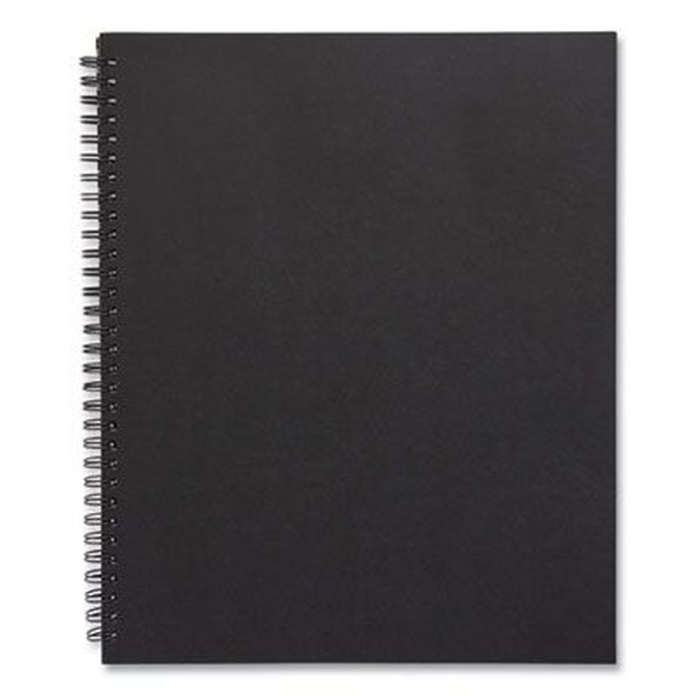Tru Red Meeting-Minutes/Notes Format 80 Sheets Wirebound Soft-Cover Business-Meeting Journal with Black Cover, 11 x 8.5 inch Sheet