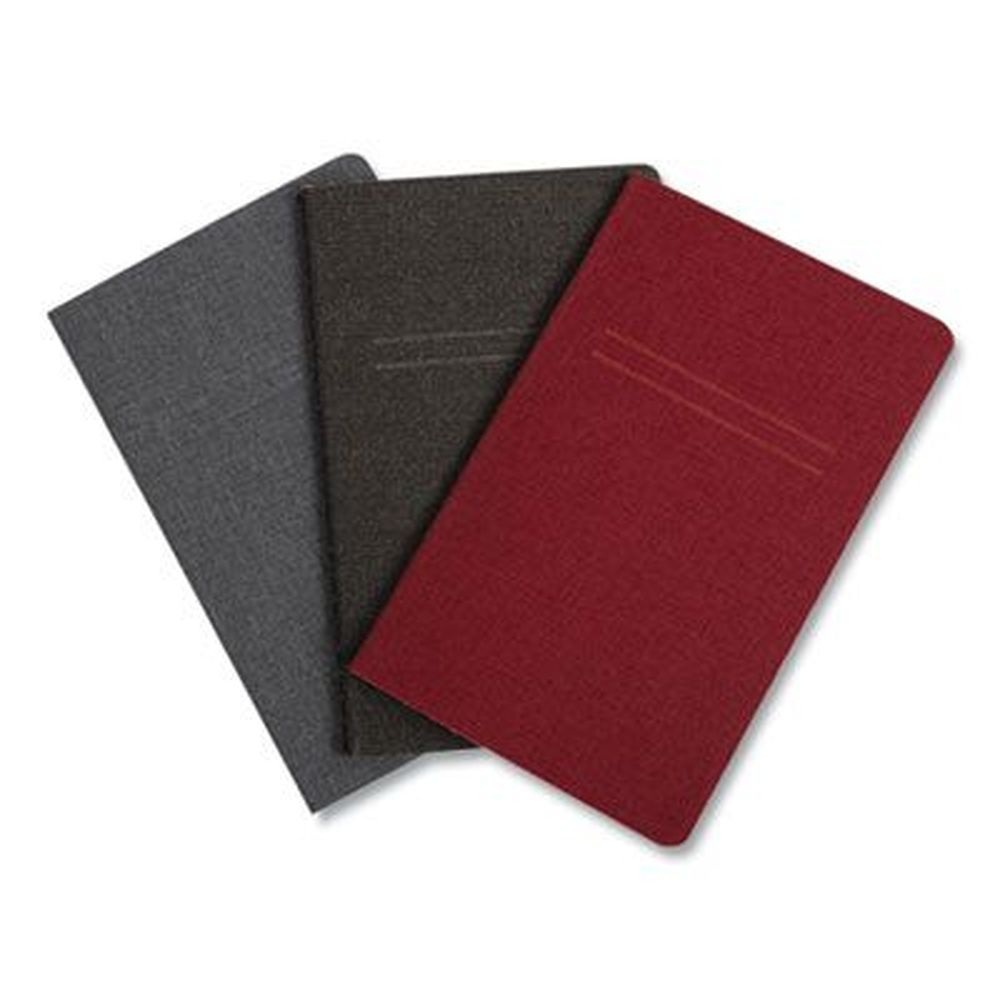 TRU RED 1 Subject Narrow Rule Assorted Covers 3.5 x 5.5 inch Pocket Journal, 48 sheets -- 3 per pack