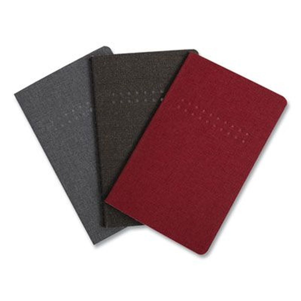 TRU RED 1 Subject Dotted Rule Assorted Covers 3.5 x 5.5 inch Pocket Journal, 48 sheets -- 3 per pack