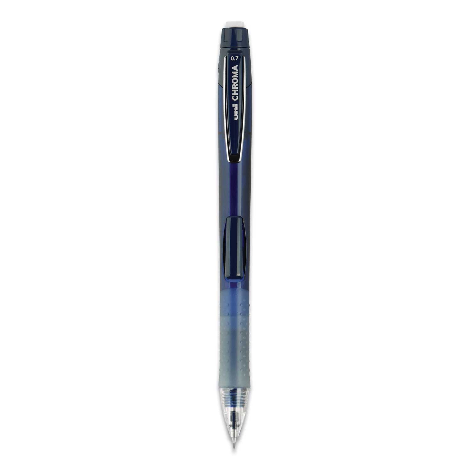 Uni Ball Black Lead Cobalt Barrel 0.7 Mm Chroma Mechanical Pencil -- 12 per case