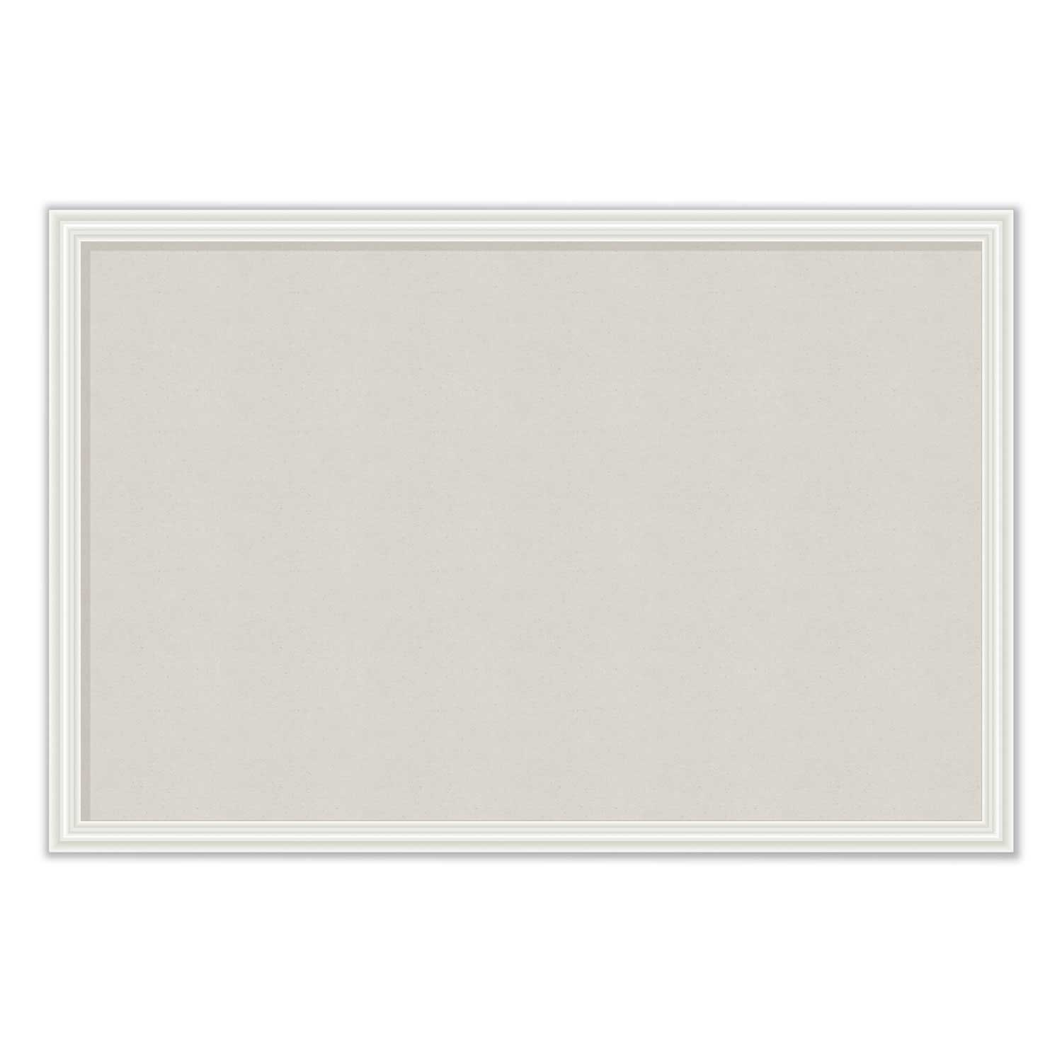 U Brands Linen Bulletin Board with Decor Frame, 30 x 20 inch