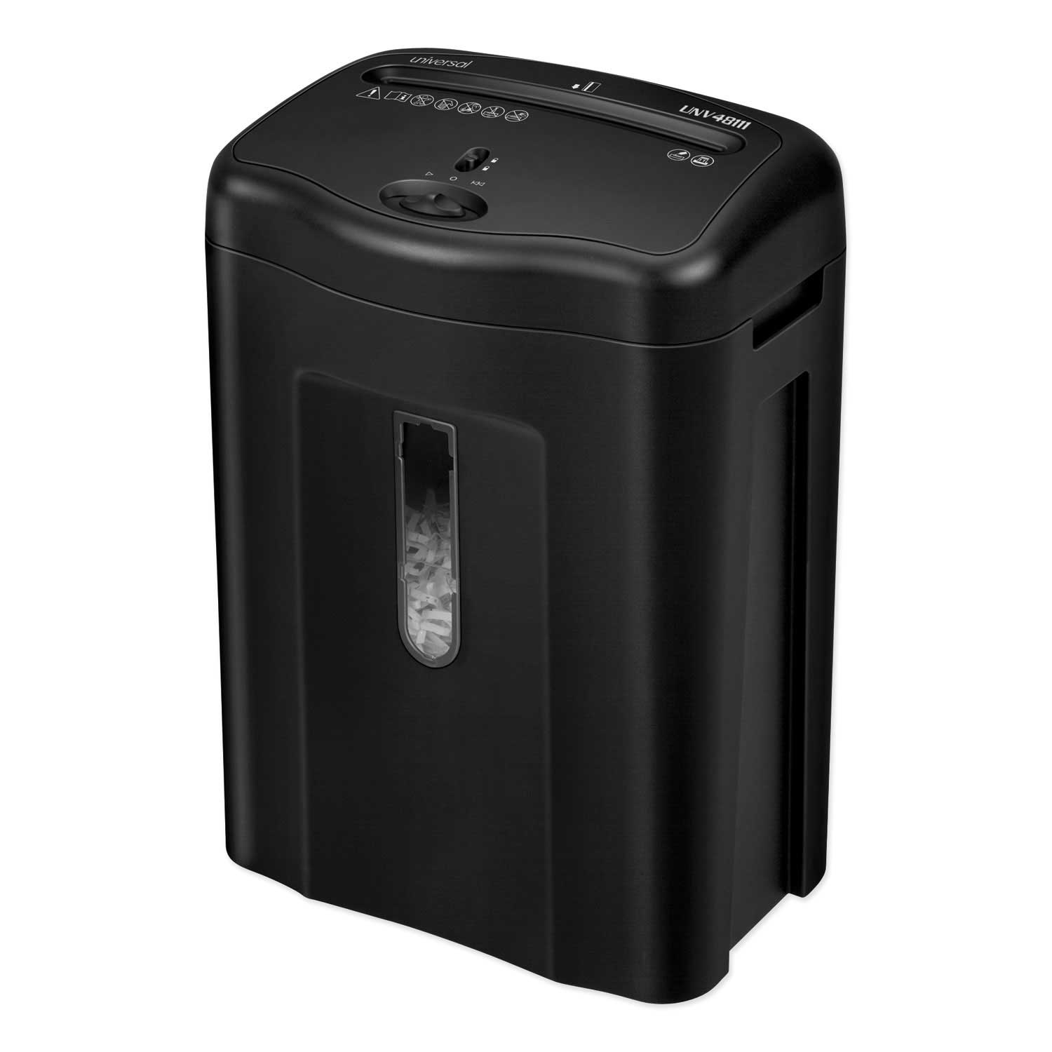 Universal Light-Duty Cross-Cut Shredder, 13.62 x 9.37 x 16.87 inch