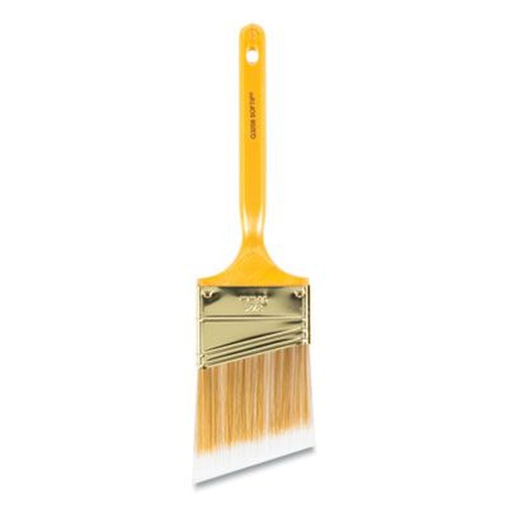 Wooster Softip Nylon/Polyester Bristles Angled Profile Plastic Kaiser Handle Paint Brush, 2.5 inch Wide