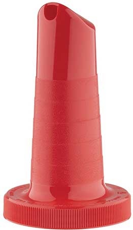 Tablecraft Complete Pourmaster Polyethylene Red One Piece Neck Spout Only