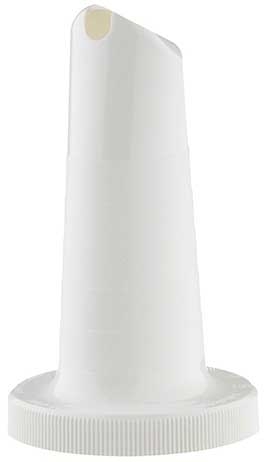 Tablecraft Complete Pourmaster Polyethylene White One Piece Neck Spout Only