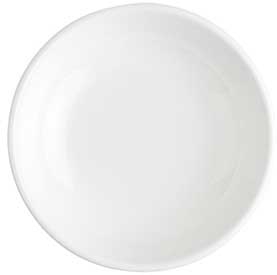 Tablecraft Melamine White Mini Round Plate, 4 inch -- 24 per case.