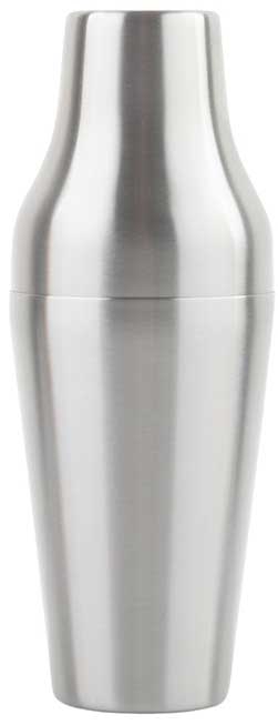 Tablecraft 18/8 Stainless Steel Brushed Finish 2 Piece Cocktail Shaker, 20 Ounce Capacity