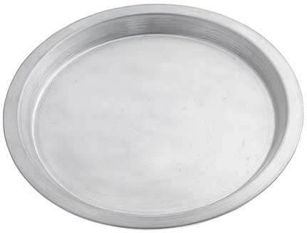 Tablecraft Aluminum Round Pie Pan Server, 9.125 x 9.125 x 1 inch