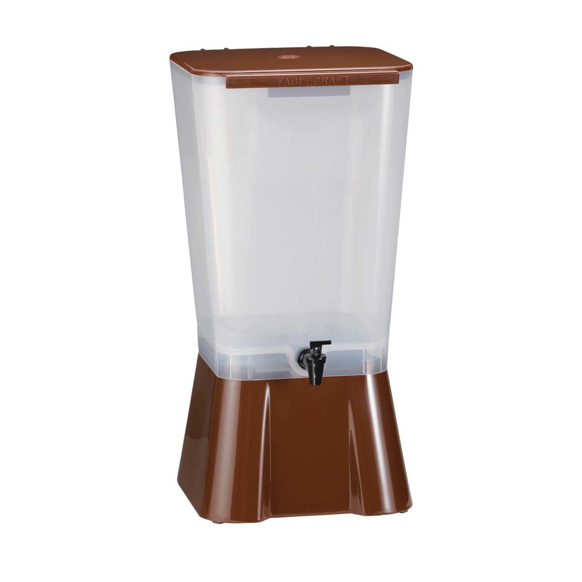 Tablecraft Polypropylene Brown Beverage Dispenser, 5 Gallon