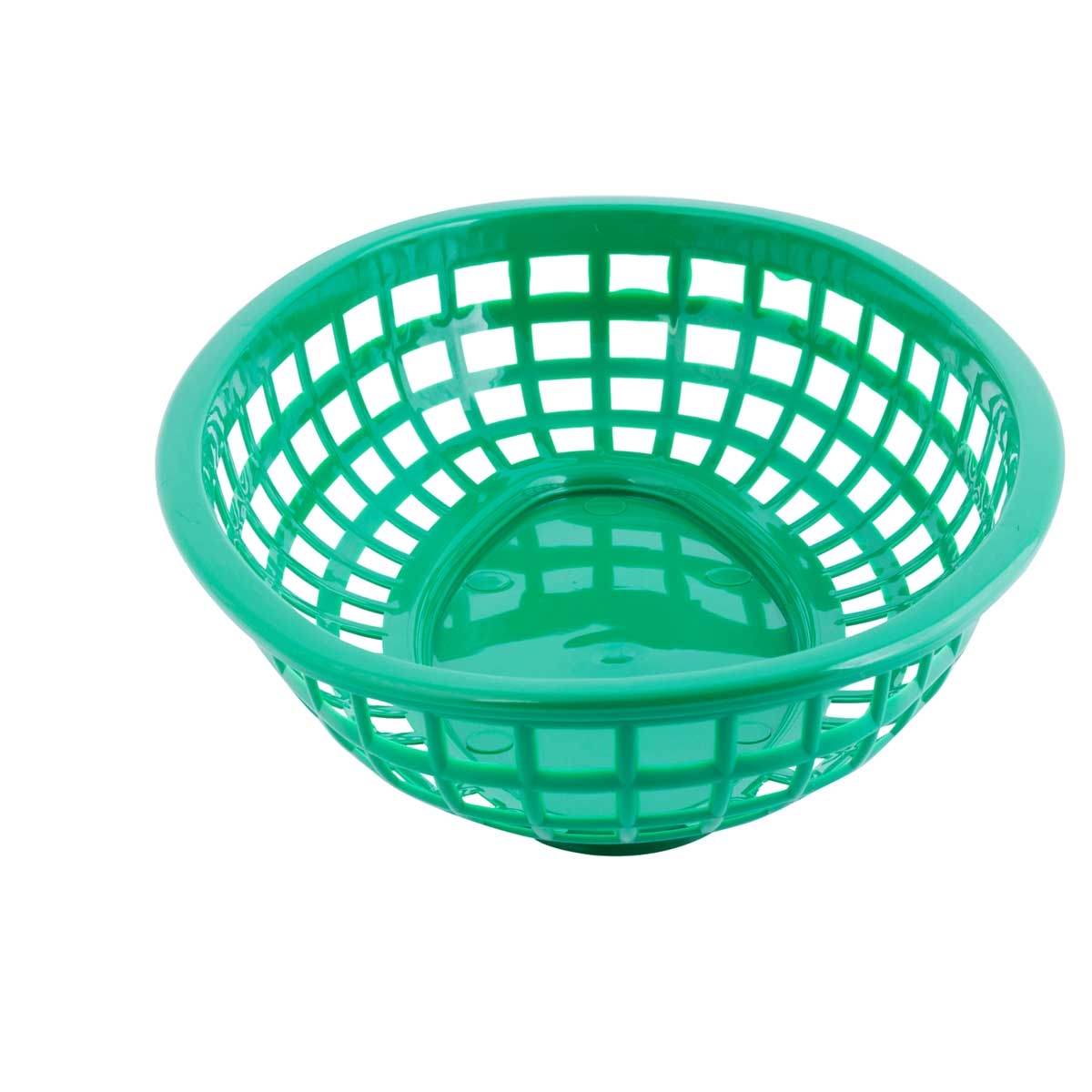 Tablecraft Plastic Green Oval Classic Basket, 9.3 x 6 x 1.875 inch -- 36 per case