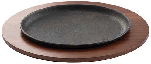 Tablecraft Acacia Wood Underliner for Cast Iron Oval Skillet