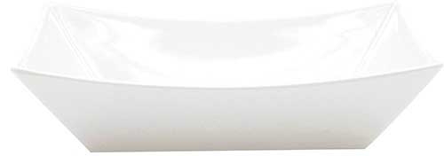 Tablecraft Better Burger Collection White Melamine Fry Basket, 9.25 x 6.5 x 1.875 inch