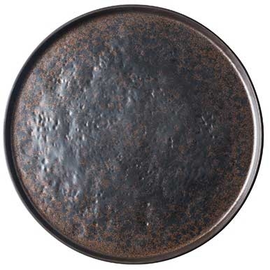 Tablecraft Round Brown Melamine Platter, 14 inch Dia