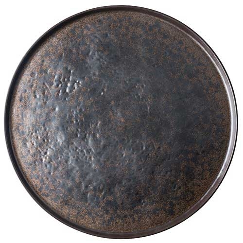 Tablecraft Round Brown Melamine Platter, 18 inch Dia