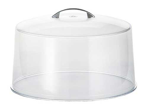 Tablecraft Assembled Cake Cover with Crome Plated Handle, 12 x 12 x 7.5 inch -- 6 per case.