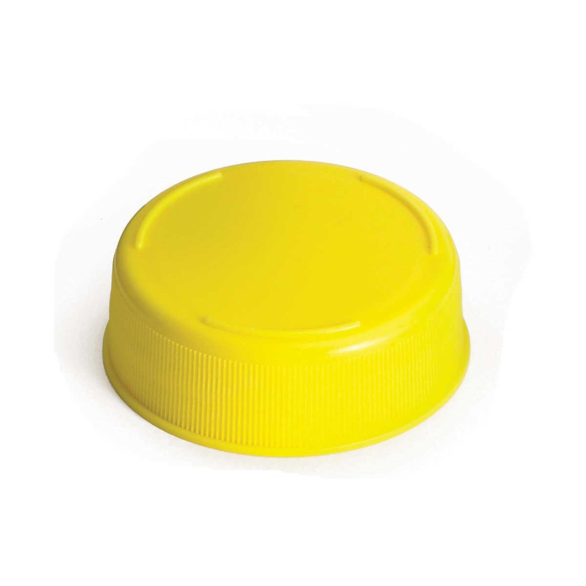 Tablecraft Invertatop 2.3125 Inch Polyethylene Yellow 53 Mm End Cap For Squeeze Bottles, 12 Count