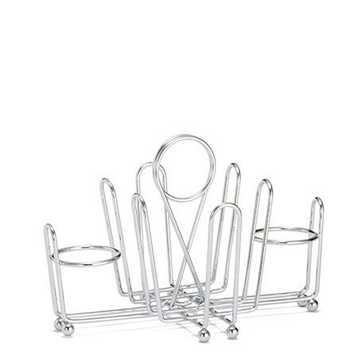 Tablecraft Chrome Combination Condiment Rack -- 12 per case