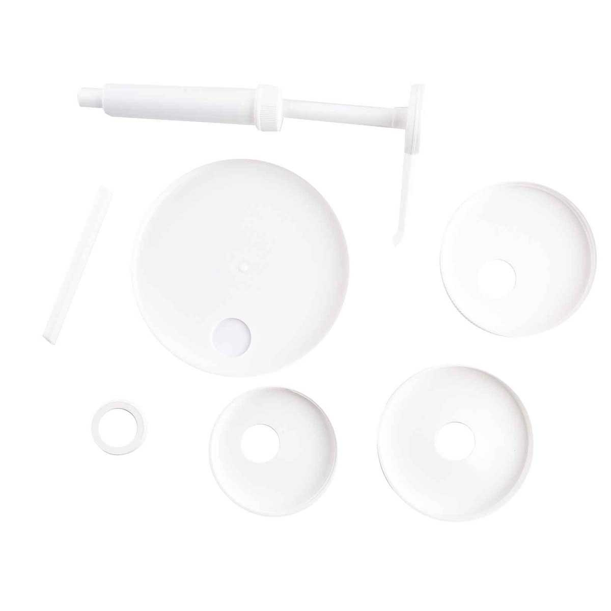 Tablecraft Plastic White Economy Pump Kit