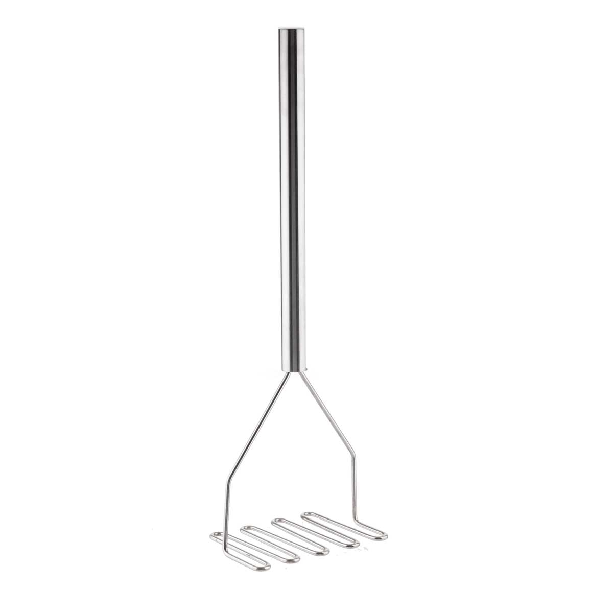 Tablecraft Stainless Steel Square Face Potato Masher, 24 inch