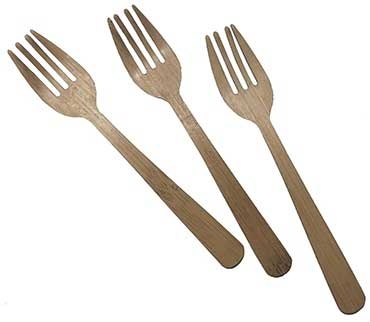 Tablecraft 4.75 Inch Bamboo Fork, 100 Count -- 12 Per Case