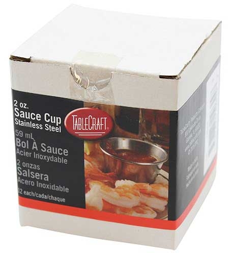 Tablecraft 200 Series Stainless Steel 2 Ounce Round Sauce Cup, 12 Count -- 8 Per Case