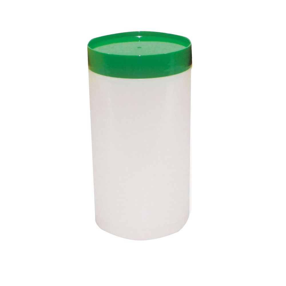 Tablecraft PourMaster High Density Polyethylene Green 1 Quart Backup Mix Bottle, 3.625 x 3.625 x 6.75 inch -- 12 per case