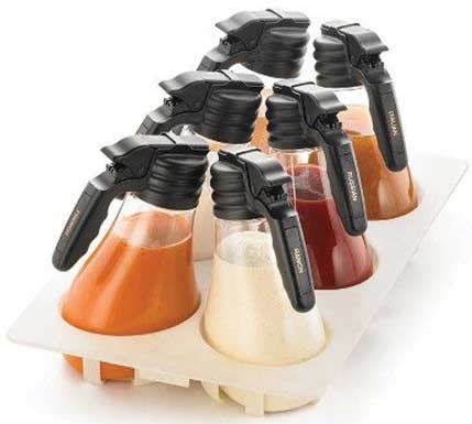 Tablecraft NSF White Plastic Option Condiment Dispenser Tray Only