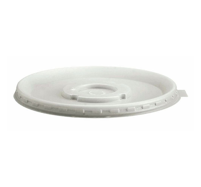 Translucent Cambro Shoreline Large Disposable Lid Only, 4 3/8 inch Diameter -- 1000 per case.