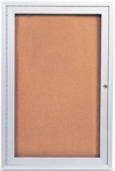 MasterVision Earth Cork Board, 18x24, Aluminum Frame