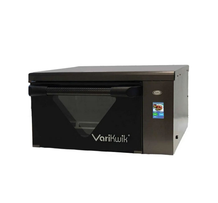 Cadco VariKwik Stainless Steel Charcoal Small Size 120 Volt Heavy-Duty Fast Cooking Multi-Technology Oven, 24 x 12 1/2 x 23 3/4 inch